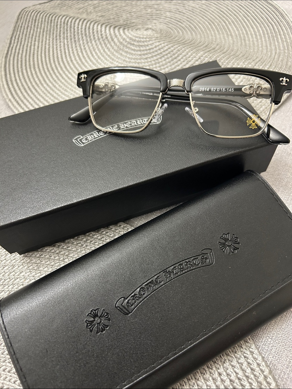 Chrome Hearts Black Glasses
